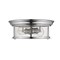 Z-Lite Sonna 2 Light Flush Mount, Chrome And Clear Seedy 727F13-CH - alternate 5